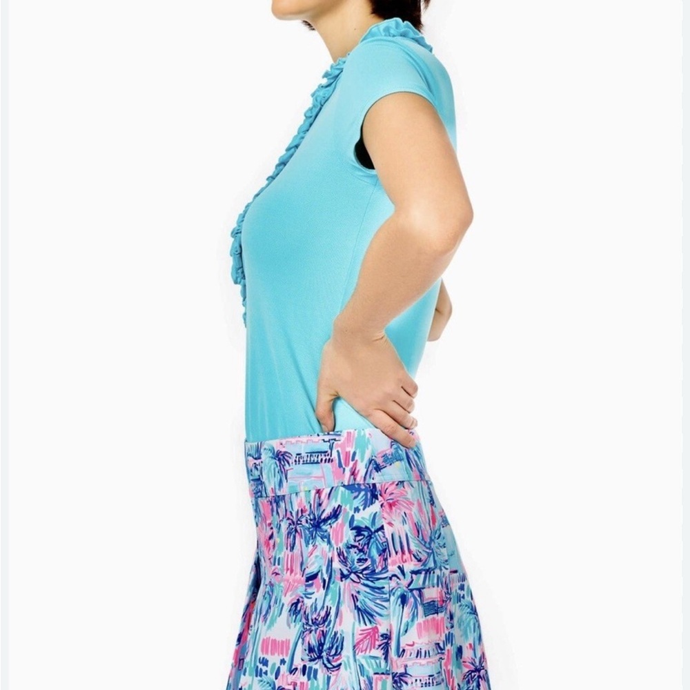 Lilly Pulitzer Luxletic Frazer Perfect Match Ravello Blue skirt size 16
